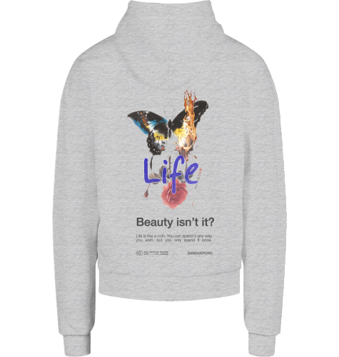 Life - Oversize Heavy Hoodie (Back Print)