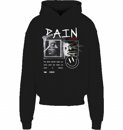 Pain - Oversize Heavy Hoodie (Front Print)